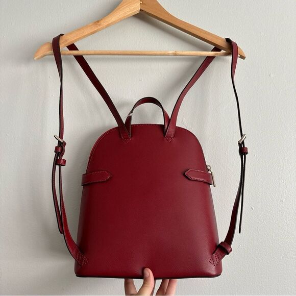 kate spade new york "staci" dome backpack saffiono leather red Curran - Picture 3 of 8